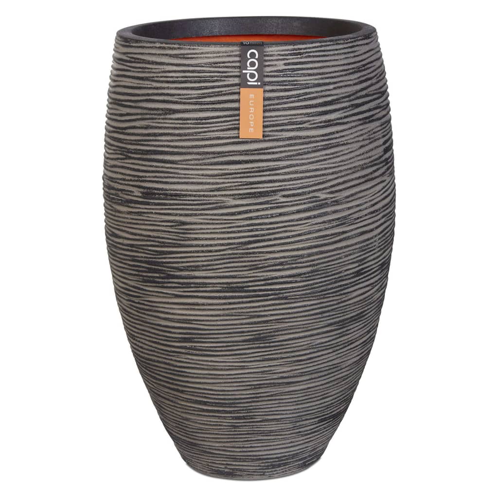 Capi Capi Flowerpot Natur Rib Elegant Deluxe 45x72 cm Anthrazit