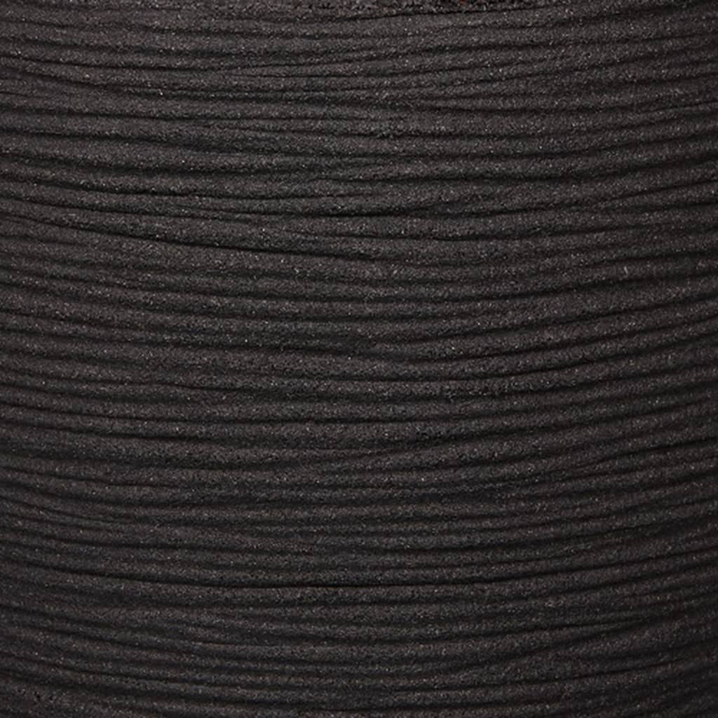 Capi Capi Flowerpot Natur Rib Elegant Deluxe 45x72 cm schwarz