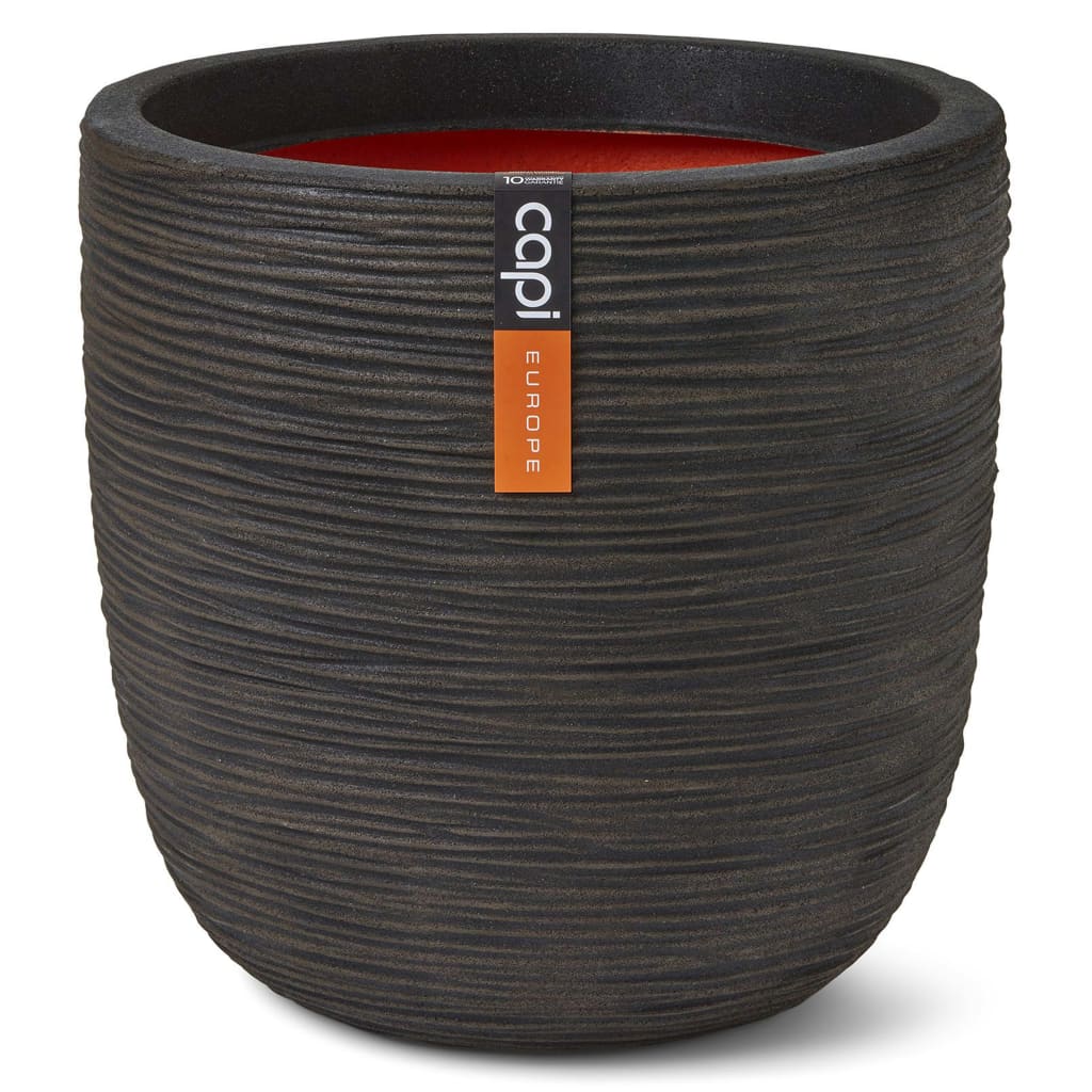 Capi Capi Pflanzer Natur Rib 54x52 cm dunkelbraun