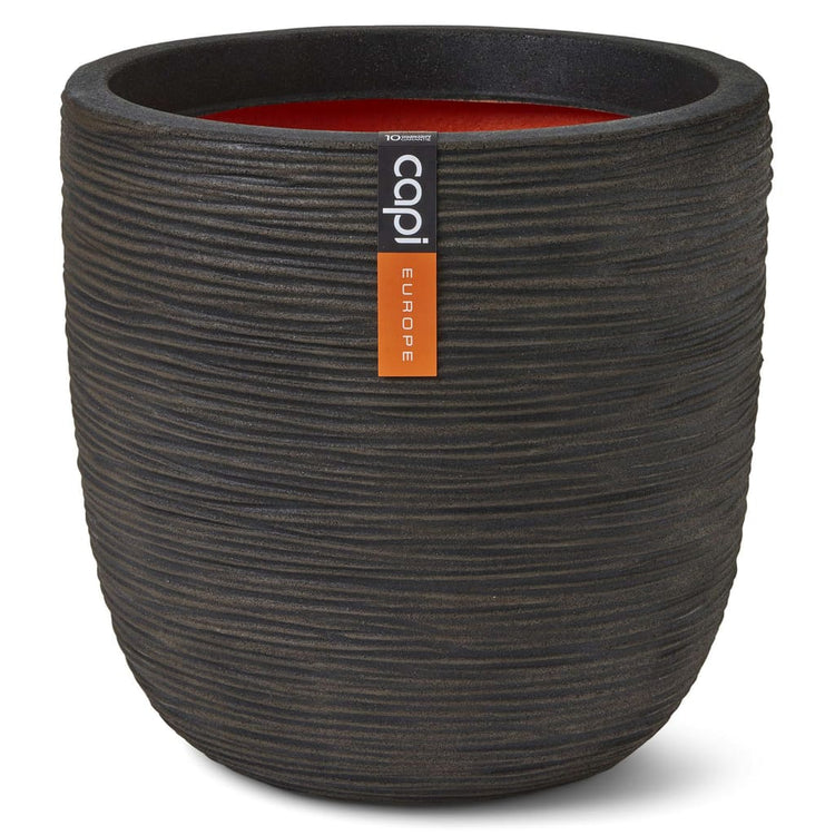 Capi Capi Pflanzer Natur Rib 54x52 cm dunkelbraun