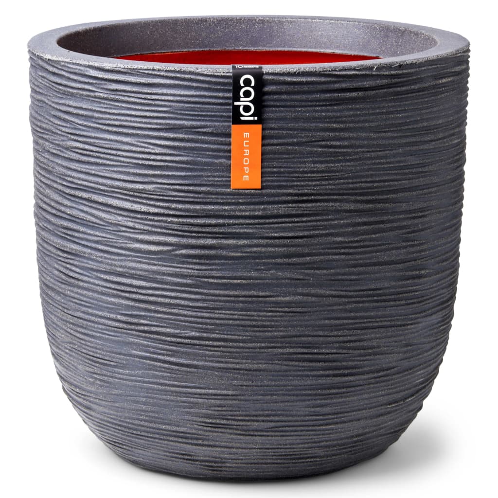 Capi Capi Pflanzer Natur Rib 43x41 cm dunkelgrau