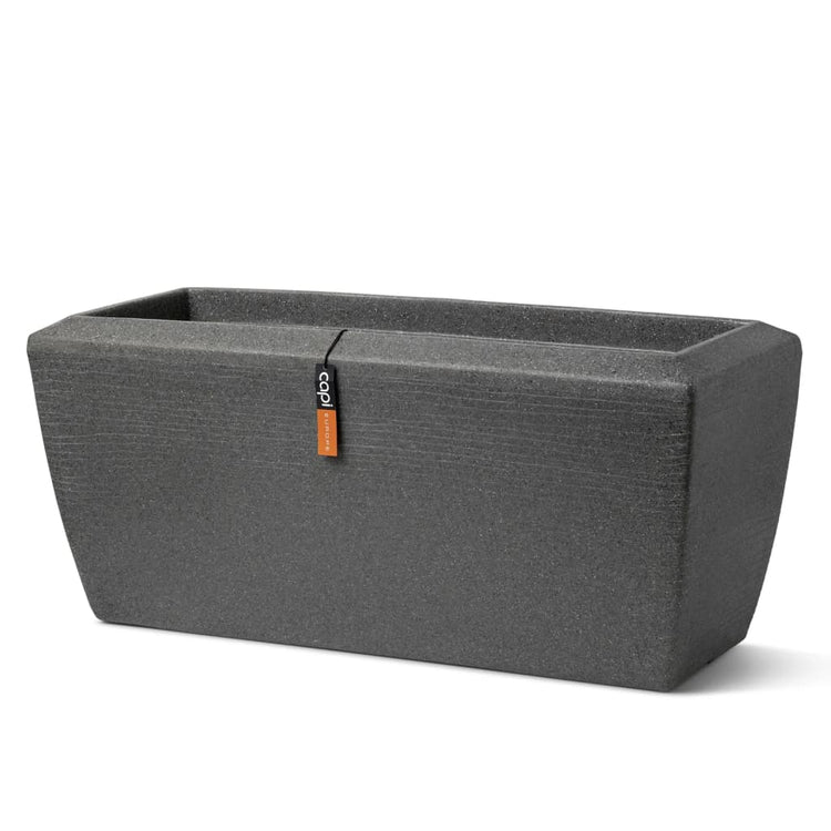 Capi Capi Pflanzer Arc Granit rechteckig 60x35x40 cm Anthrazit -gelöscht