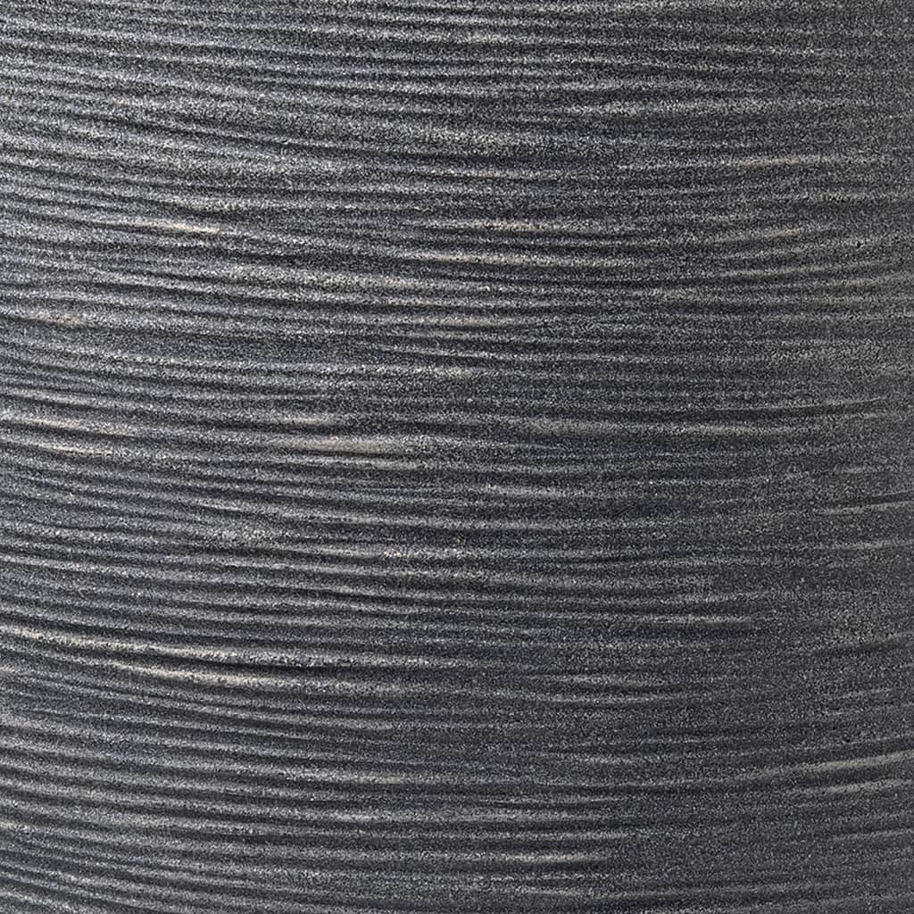 Capi Capi Pflanzer waschen Rippie niedrig elegant 46x58 cm grau