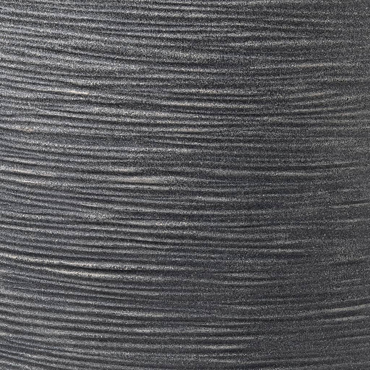 Capi Capi Pflanzer waschen Rippie niedrig elegant 46x58 cm grau