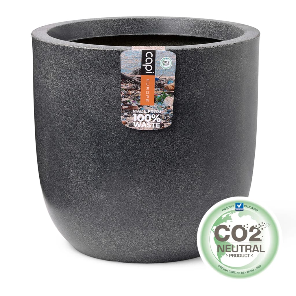 Capi Capi Pflanzer glatt 43 x 41 cm grau