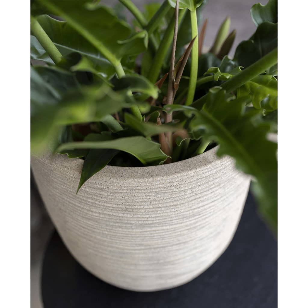 Capi capi blowerpot gewaschener Rippe 35x34 cm Terrazzo Beige