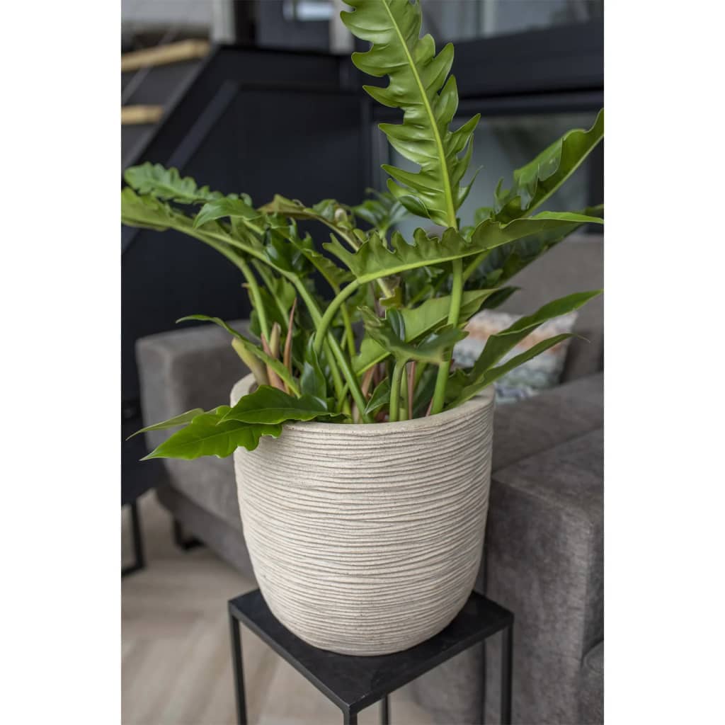 Capi capi blowerpot gewaschener Rippe 35x34 cm Terrazzo Beige