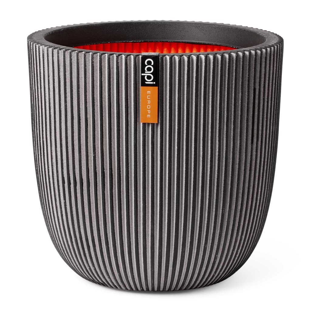 Capi Capi Pflanzer Groove 43x41 cm Anthrazit -gepflegt