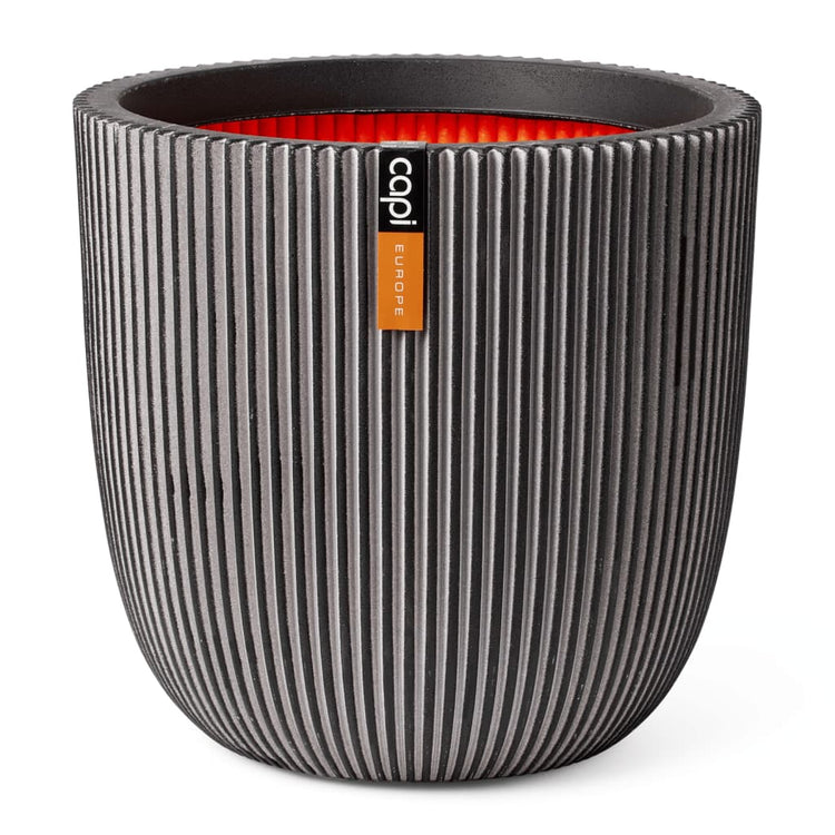 Capi Capi Pflanzer Groove 43x41 cm Anthrazit -gepflegt