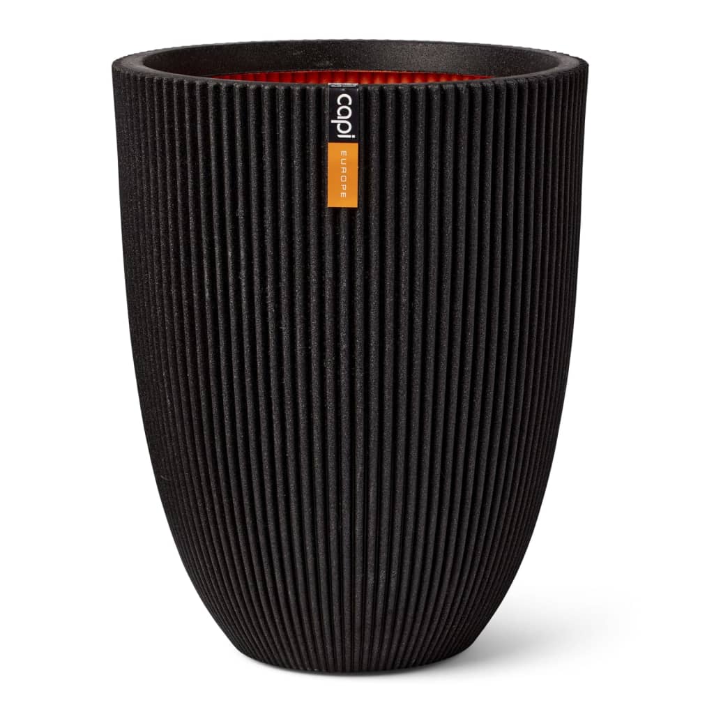 Capi Capi Flowerpot Groove elegant 34x46 cm schwarz
