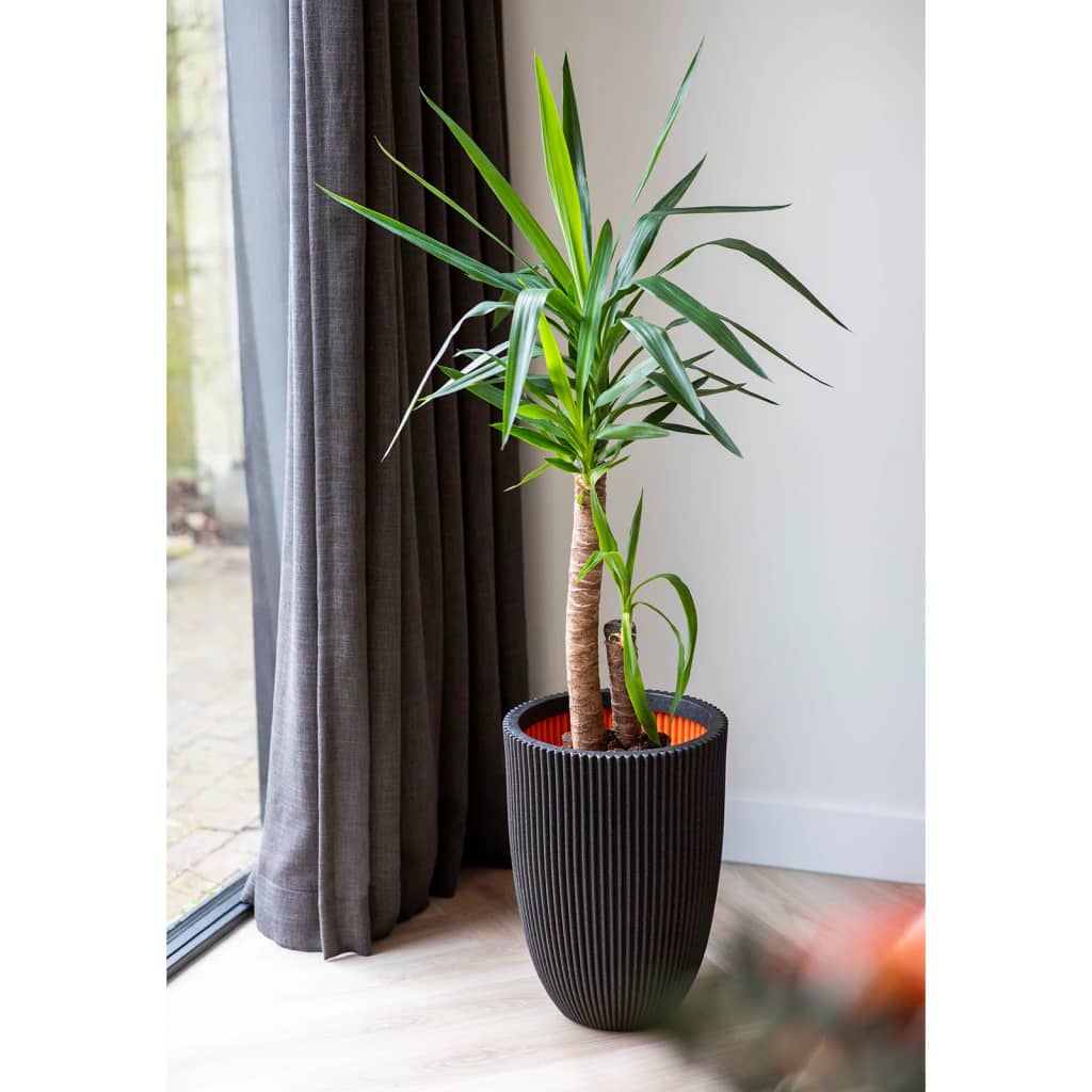Capi Capi Flowerpot Groove elegant 34x46 cm schwarz