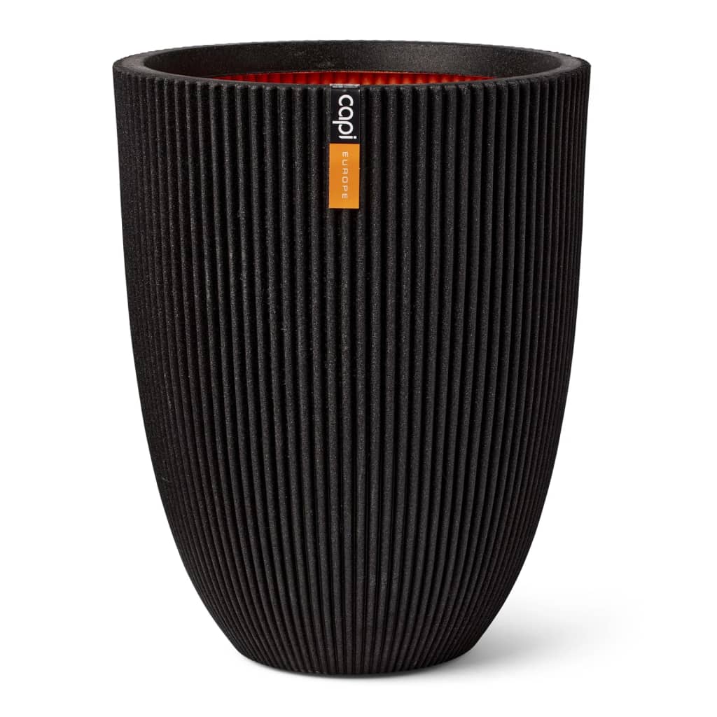 Capi Capi Flowerpot Groove elegant 46x58 cm schwarz