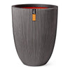 Capi Capi Flowerpot Groove Elegant 34x46 cm Anthrazit -gelöscht