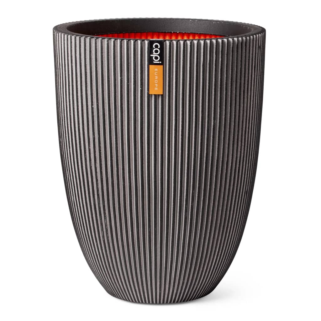 Capi Capi Flowerpot Groove Elegant 34x46 cm Anthrazit -gelöscht