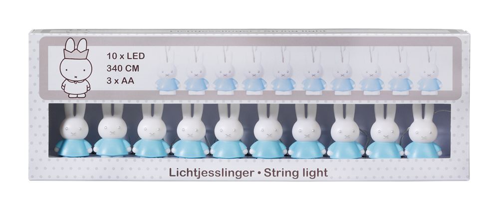Miffy Lichterkette blau.