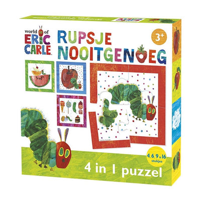 Caterpillar Nooitgenoeg Puzzle, 4in1
