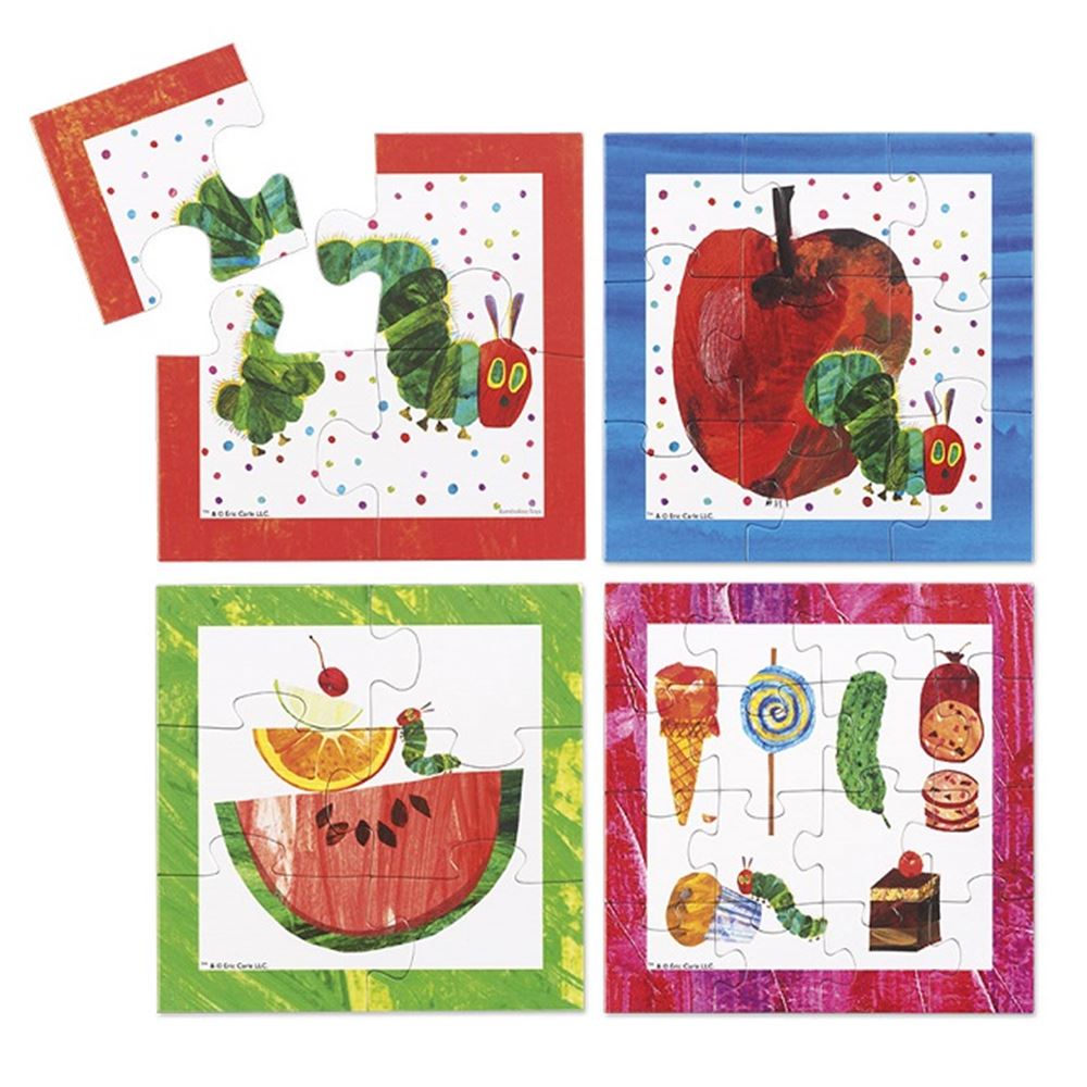 Caterpillar Nooitgenoeg Puzzle, 4in1