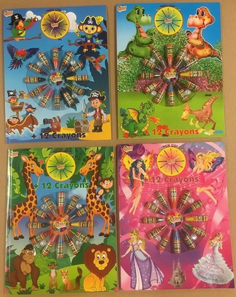 Buch Specials Nederland BV Farbbuch mit Wascokrijjes, 12st.