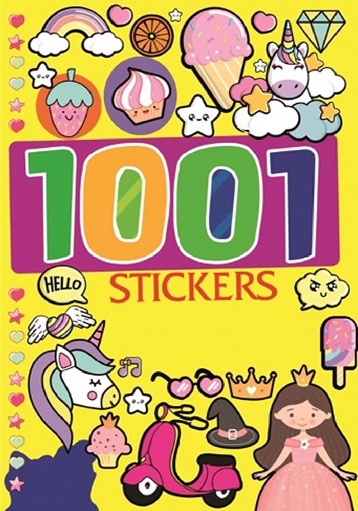 1001 Stickerbuch. 4 sortiert 41 Seiten 3+