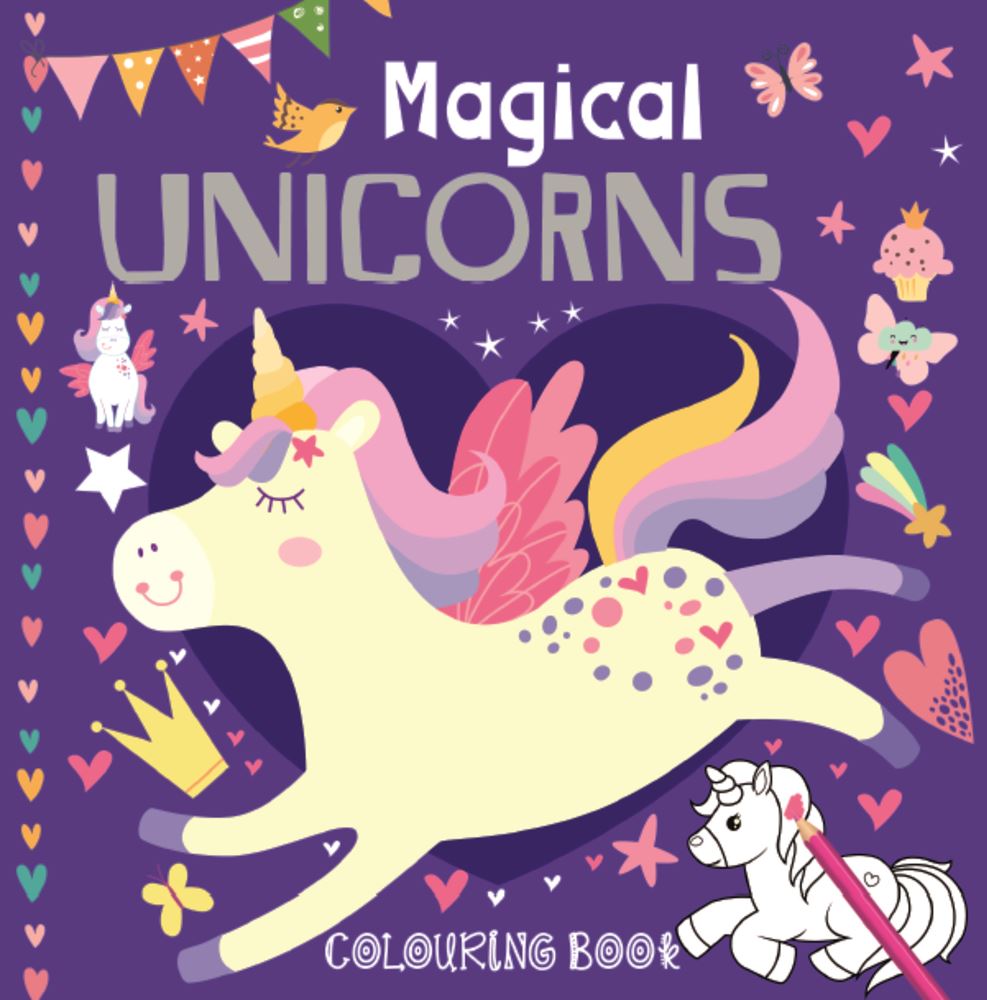 Malbuch Einhornprinzessin (12 Teile).