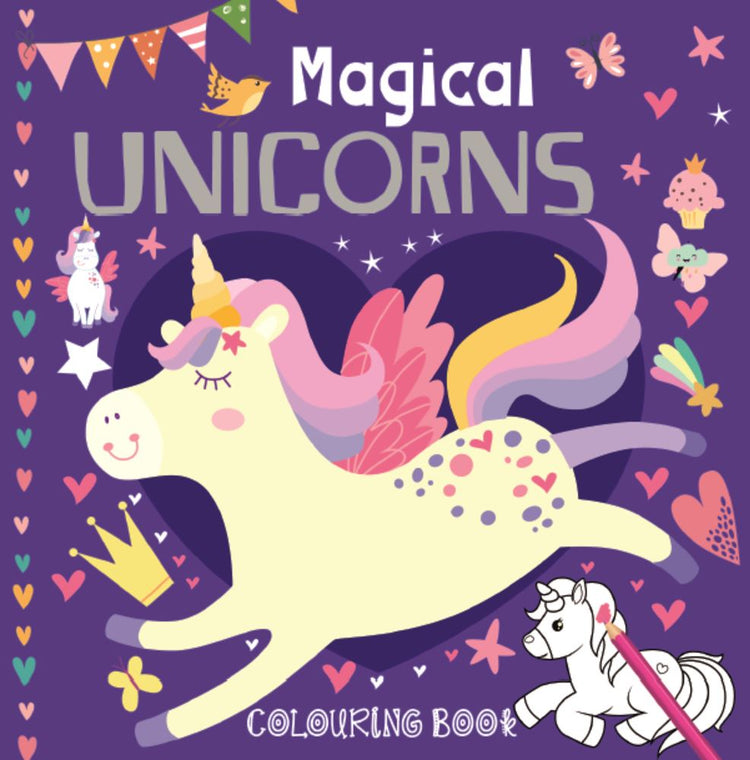 Malbuch Einhornprinzessin (12 Teile).