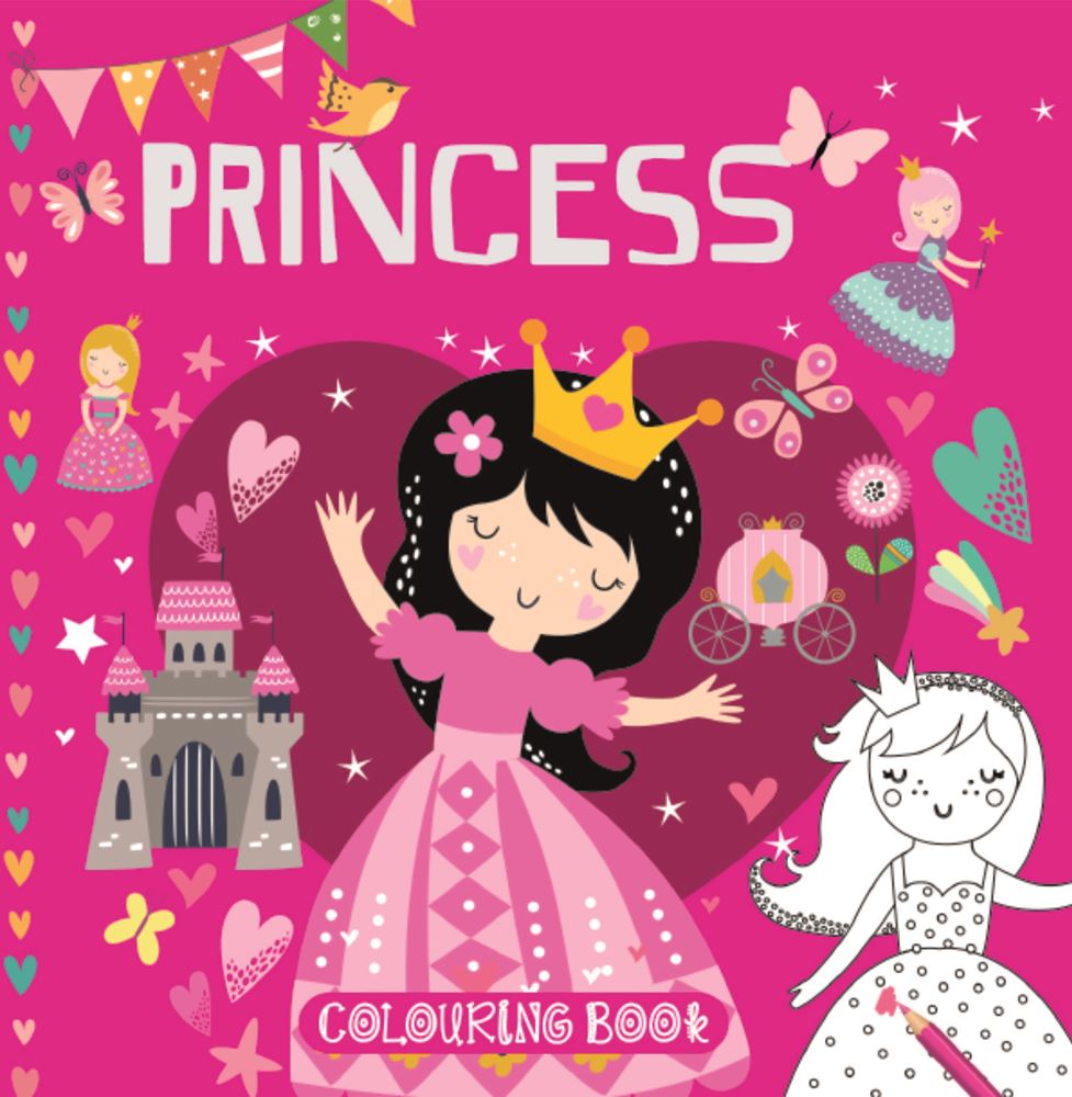 Malbuch Einhornprinzessin (12 Teile).