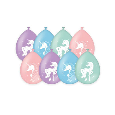 PD-Party Party Balloons Einhorn 8 Stücke rosa lila blau grün