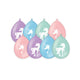 PD-Party Party Balloons Einhorn 8 Stücke rosa lila blau grün