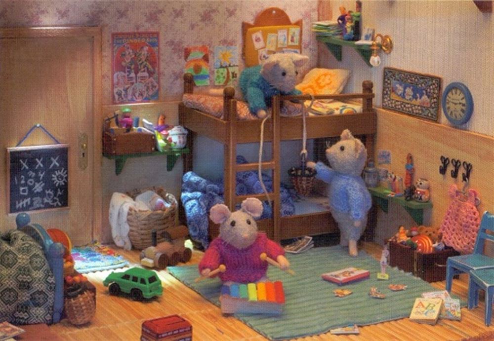 Das Mäusehaus-Postkarten-Etagenbett 10
