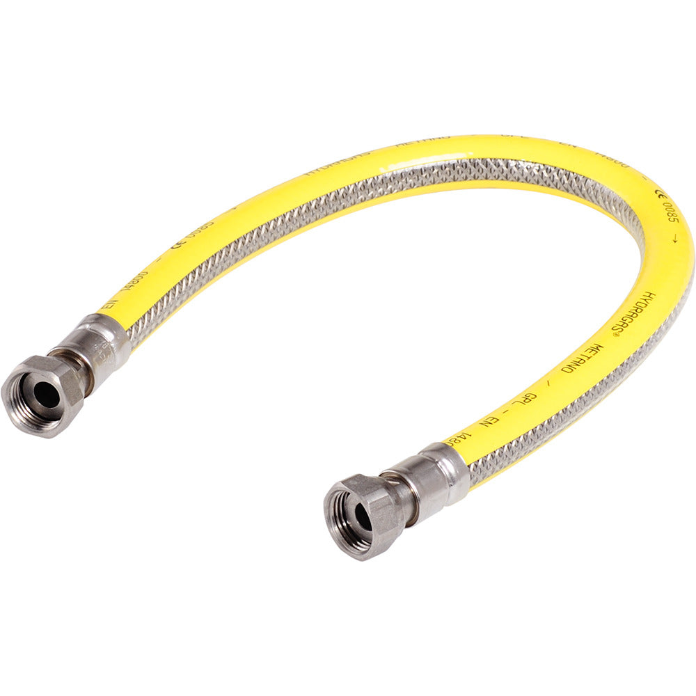 Raminex Raminex Gasschlauch 150 cm Edelstahl-Flex-PVC