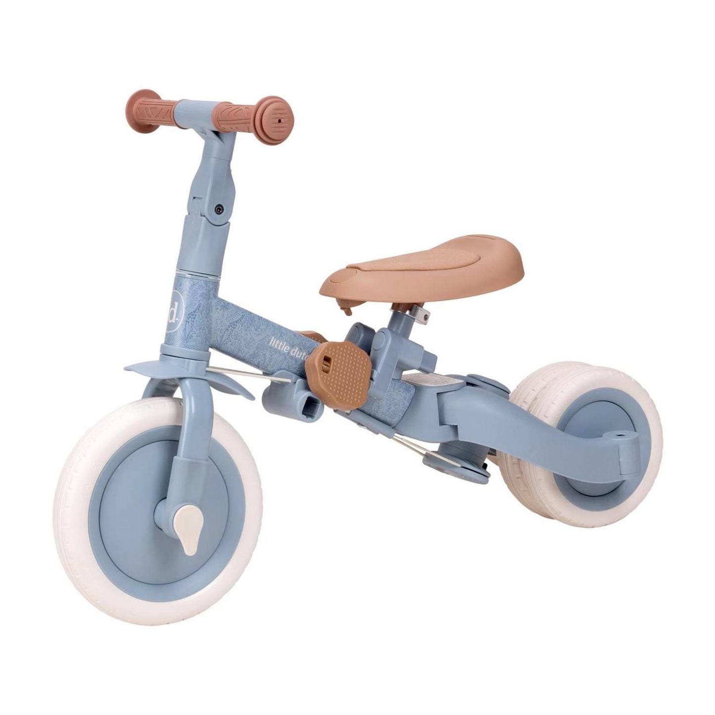 Little Dutch – 4-in-1-Dreirad mit Schiebestange – Safari-Träume blau