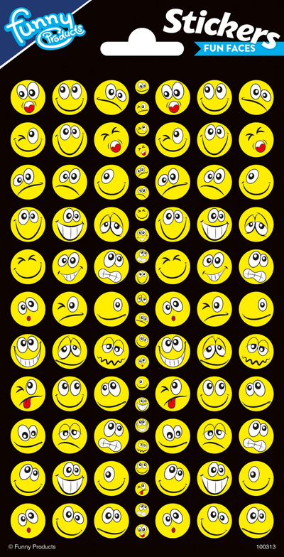 Totum Stickervel Twinkle Funny Gesichter