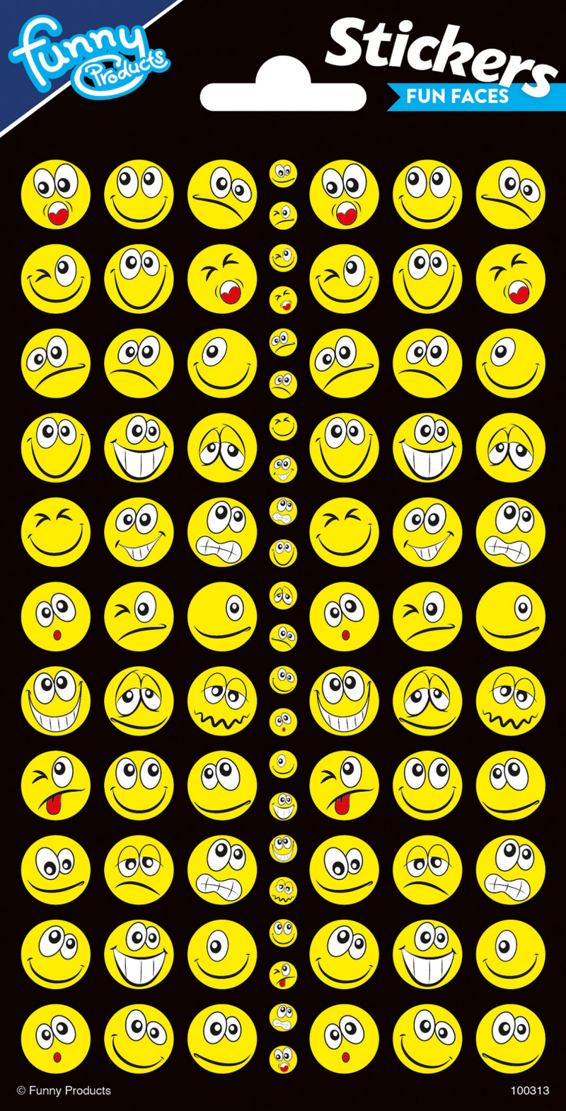 Totum Stickervel Twinkle Funny Gesichter