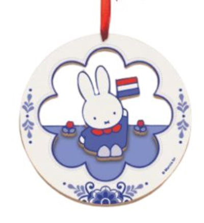 Miffy Weihnachtsanhänger Holzsouvenir ø7,5cm
