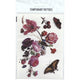 Grundlegende temporäre Tattoos Blumen 10 Stücke