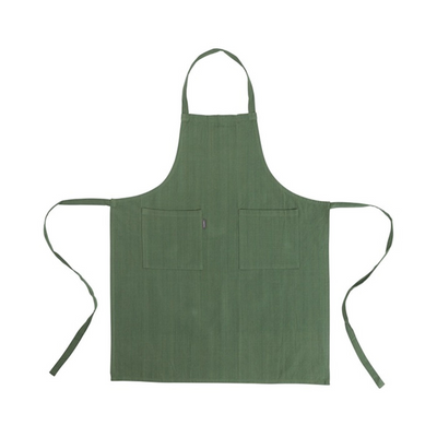 Leinen mehr Küchenschürze Indi Armee Grün 75 x 90 cm