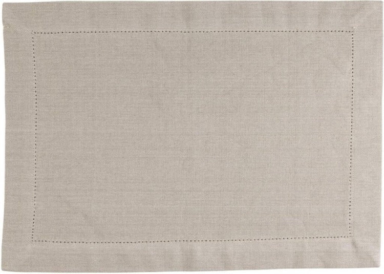 Wäsche mehr Leinen mehr Placematen Indi 35 cm x 50 cm Beige