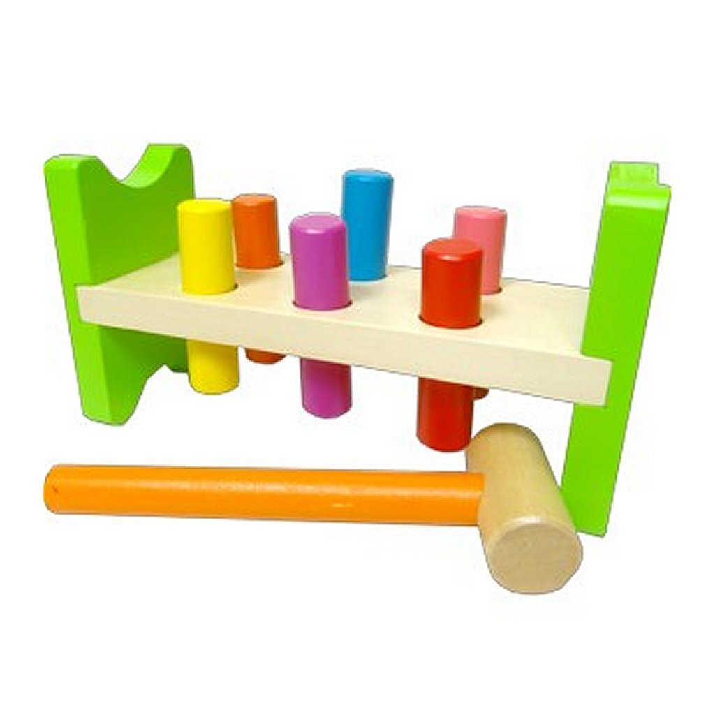 Einfach für Kinder einfach für Holzhammerbank + Hammer