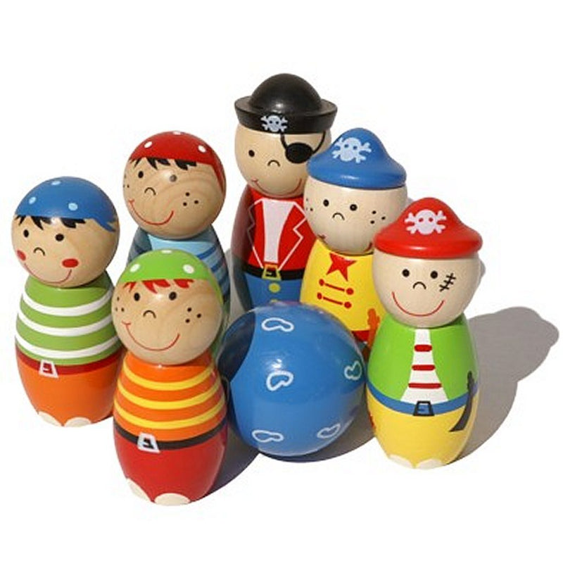 Einfach für Kinder einfach für 22107 Holzkegelspielpiraten