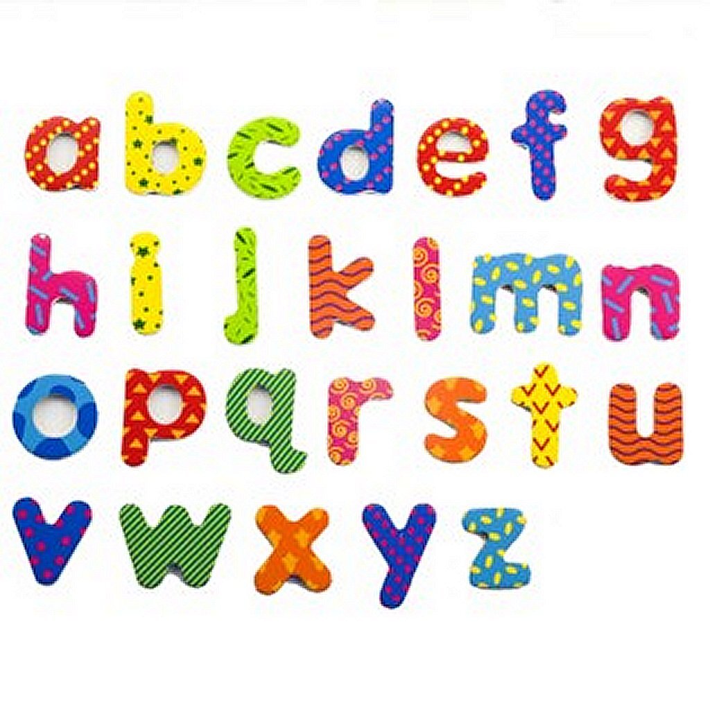 Einfach für Kinder einfach für Magnet -Set -Buchstaben 52 Stücke
