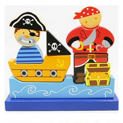 Einfach für Kinder einfach für magnetisches Piratenrätsel