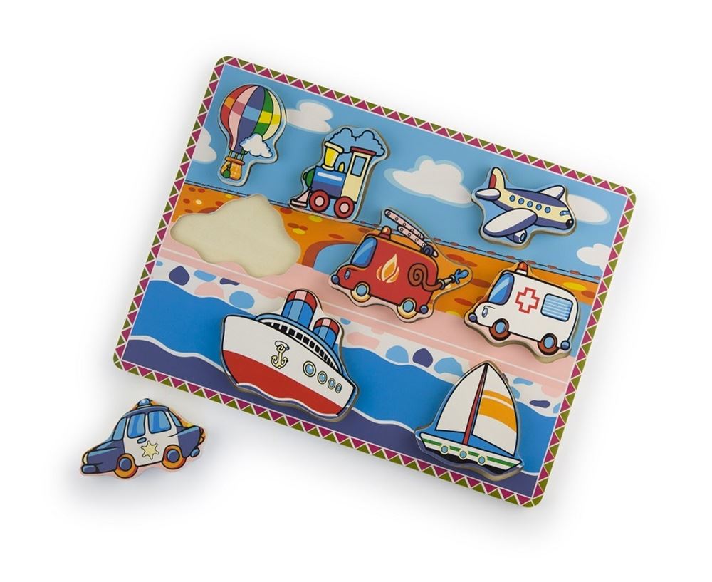 Einfach für Kinder einfach für Holzfahrzeuge Puzzle