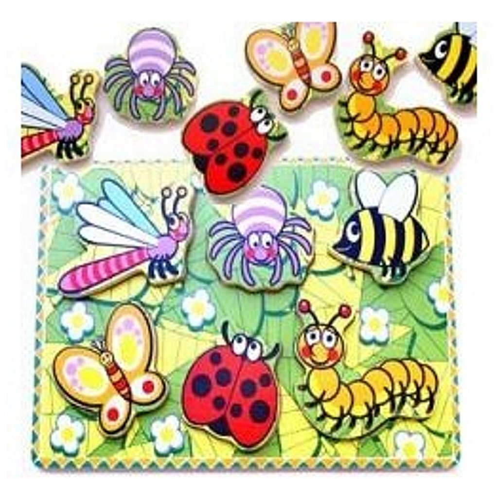 Einfach für Kinder einfach für hölzernen Insektenrätsel