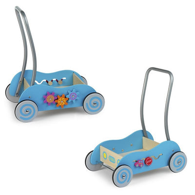 Einfach für Kinder einfach für Holzschubwagen blau