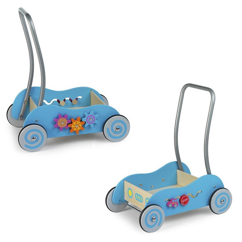Einfach für Kinder einfach für Holzschubwagen blau