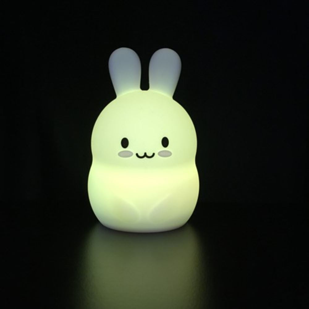 Große Hasen-Nachtlampe aus Silikon. 1+