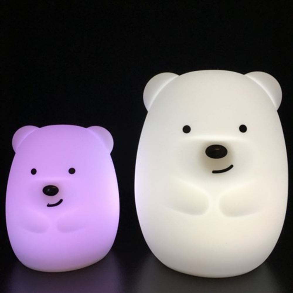 Nachtlampe Silikonbär groß. 1+