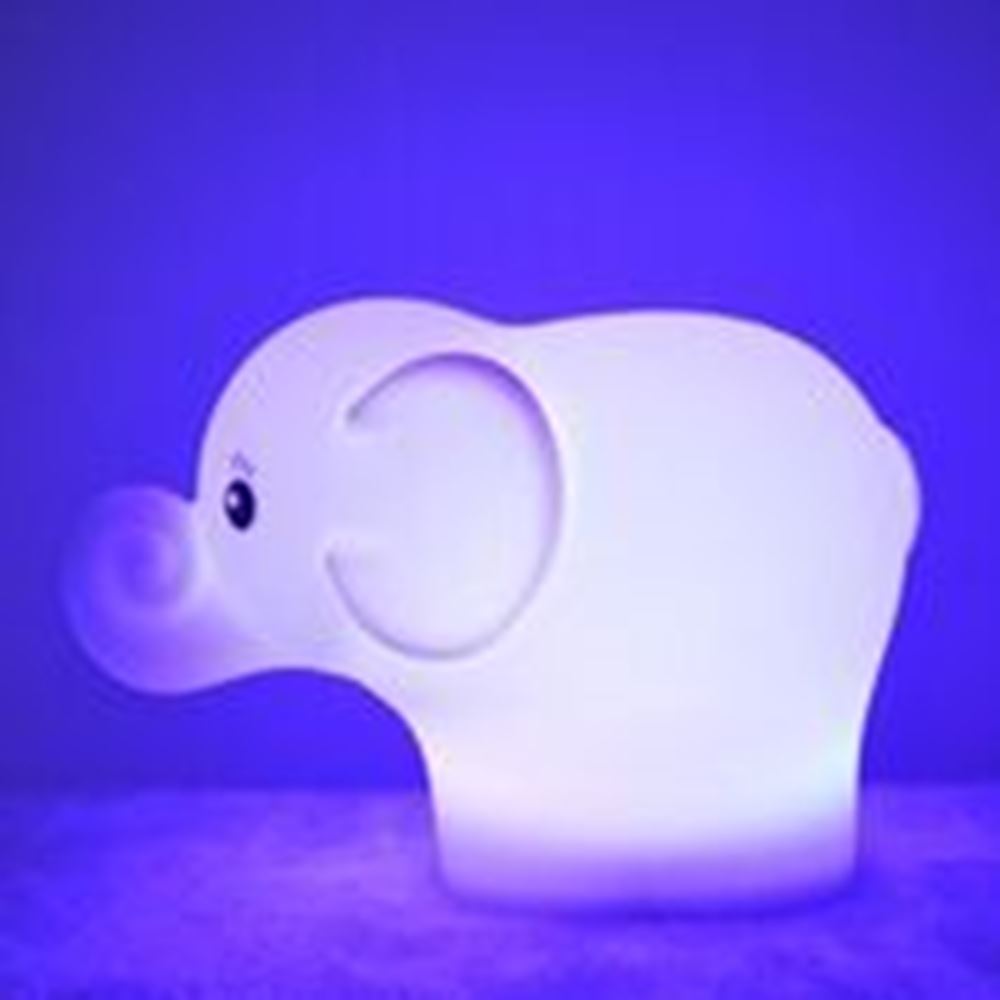 Elefanten-Nachtlampe aus Silikon. 1+