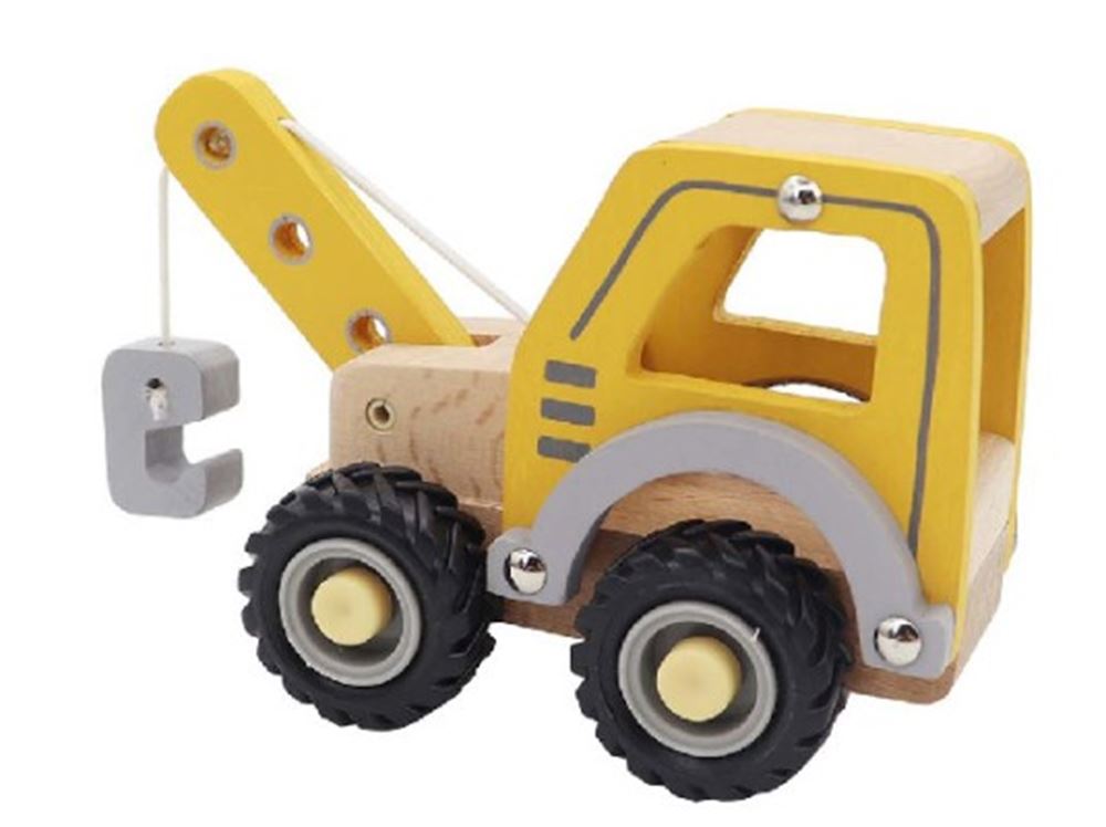 Kranwagen aus Holz. 3+