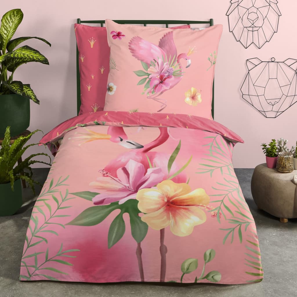 Guten Morgen Guten Morgen Kinderbecher Cover Queen 135x200 cm Pink